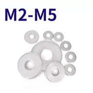 Galvanized Flat Washer Round Washer Ultra-Thin Metal Screw Washer M2/M2.5/M2.7/M3/M3.5/M4/M5 [WJX-G]
