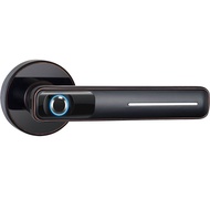 KY/💯Household Smart Lock Inner Door Fingerprint Lock Wooden Door Room Door Password Lock Door Spherical Lock Electronic