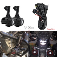 E9 Motorcycle Accessories LED Passing Lights For BMW R1200GS ADV K1600 F800GS G310GS Honda rbike Auxiliary Fog Lamp