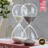 [Daiso Korea] 5-Minute Colorful Sand Timer, 2 Colors | Aesthetic Hourglass for Productivity & Study 