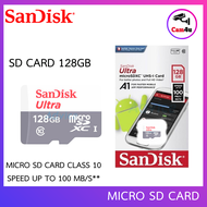 Sandisk MicroSD Ultra Class 10 100MB SD 128GB ของแท้รับประกัน 5ปี By.Cam4U