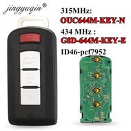 jingyuqin Keyless go Smart Remote Key 3+1B 315Mhz / 434MHz ID46 PCF7952 for Mitsubishi Lancer Outlan