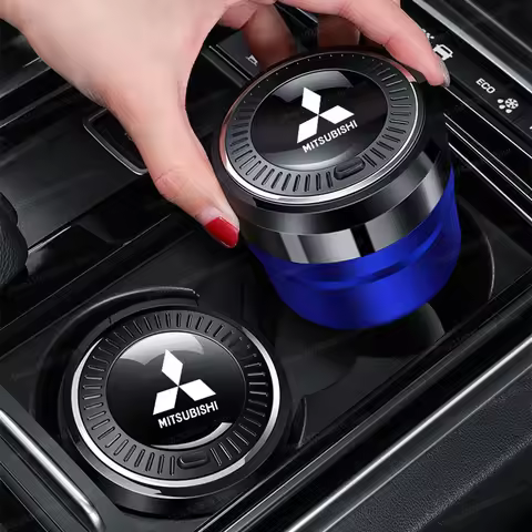 Car Accessories Portable Luminous Ceramic Liner Cigarette Ashtray For Mitsubishi Lancer EX Lancer Ev