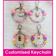 Cinnamoroll Bubble Tea Mahjong Customised Cartoon Ring Name Keychain Bag Tag Christmas Gift Idea Birthday Goodie Bag