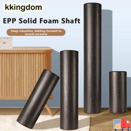 KKINGDOM EPP Yoga Foam Roller, Black High-Density Foam Yoga Column, Simple Solid Foam Shaft Portable