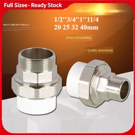 20Mm 25mm 32mm 40mm to 1/2 "3/4" 1 '11/4 "PPR outer wire copper connector. Household hot melt to out