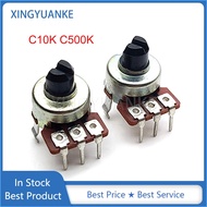 5Pcs/lot 121 Type Single Vertical 3-Pin C10K C500K Power Amplifier Audio Volume Potentiometer Diamet