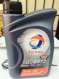 【TOTAL 道達爾】QUARTZ、MC3、5W30 合成車用機油、1L/罐【歐洲進口】-單買區