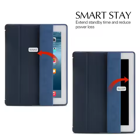 For iPad 2 3 4 Case Leather Flip Cover for iPad 2 Case A1396 Smart Stand Holder Funda for iPad 4 Cas