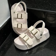 Women's back strap with 2 square buckle straps K19 can be worn in 2 styles, soft suede, 3cm high, co