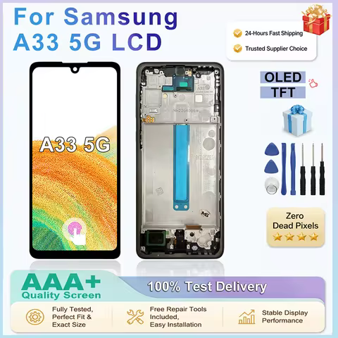 OLED LCD For Samsung Galaxy A33 5G Screen SM-A336E Display Touch Screen Digitizer Assembly For Samsu