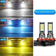 LAMPU LED FOG LAMP LED FOGLAMP 3 WARNA H8 H11 H16 AVANZA XENIA CALYA SIGRA AGYA AYLA ERTIGA JAZZ BRI