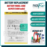 OPPO A7 CPH1901 / A3S / A5 / A5S / A12 / A12E / A31 2020 / REALME C1 / REALME 2 /  BLP673 BATTERY REPLACEMENT PART COMPATIBLE FOR ORIGINAL PHONE BATERI BY 𝑷𝒉𝒐𝒏𝑭𝒊𝒙