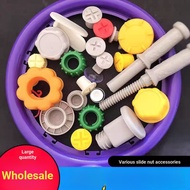 Indoor Children Slide Slide Rocking Horse Accessories Swing Bookshelf Storage Rack Screw Cap Slide A