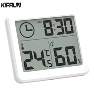 KIPRUN Multifunction Digital Thermometer Hygrometer Clock Indoor Temperature Humidity Meter 3.2inch 