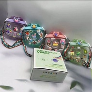 AJ Donut-Shaped Children's Drinking Bottle Viral Donut Bottle/ Transparent Donut Bottle/ Clear Donut