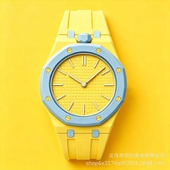 315readystock2026 New Style Octagonal Watch Dopamine Color Matching Royal Oak Style Watch Waterproof