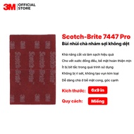 3M Scotch-Brite 7447 Pro Red Brown – Very Fine Premium Hand Sander, Matte Scratch, Cleans, and Finis