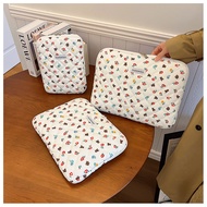 [Hot Sale Laptop Bag] Korea Cute Bear Pattern ipa Tablet Bag Fleece Lining Bag New Style Portable La