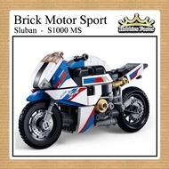 HBF Brick Moto Bike - DIY Toy Building Blocks Motor Sports Sluban 1:12 Scale - M38 B1129