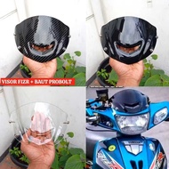 VISOR WINDSHIELD SET PROBOLT BOLT F1ZR 125 Z SATRIA HIU JUPITER Z1 MIO FULL ACRYLIC [PJ] TOP