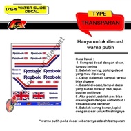 T043 Transparent Hotwheels Decal 1/64 Reeb0k ver 2