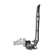 Universal Vertical 0.7" Cylinder Silver Black Hand Brake Sim Sports Hydro Adjustable Drift Oil Hydra