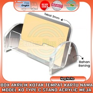 Clear Transparent Acrylic Business Card Box Acrylic Table Stand Model Kd Type C Fancy Type Box Box S