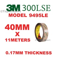 [TapeExpert] 3M 300LSE Double Sided Tape PET 9495LE Very Thin 0.17mm Adhesive For Car Name Plate and