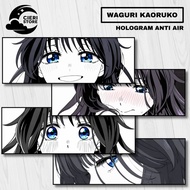 Waterproof Anime Waguri Kaoruko Hologram Sticker Waterproof Sticker Anime Sticker