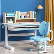 櫻桃傢俱 - 實木兒童學習枱升降書枱學生寫字枱椅套裝80CM