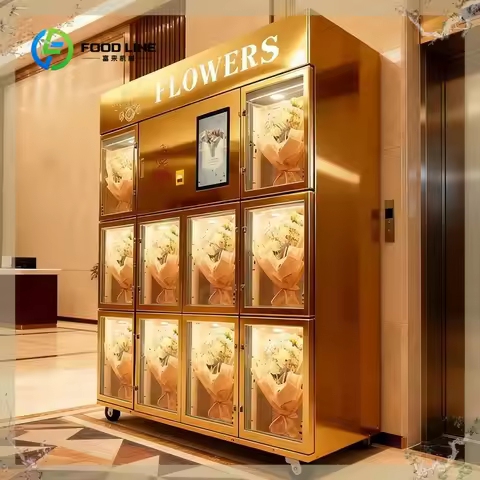 Flower Vending Machine Fresh Plastic Flower Gift Customized Fresh-keeping Flower Bouquet Tycoon Styl