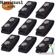 NARCISSUS 1/4/8Pcs Belt Keeper  Double Snaps Sports Nylon Strap