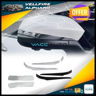 Toyota Alphard Vellfire 2024 - 2025 40 Series AH40 AGH40 ANH40 Side Mirror Lining Rearview Decorate 