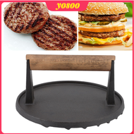 Grill Steak Press Flat BBQ Hamburger Bacon Cast Iron Heavy Weight Meat Patty