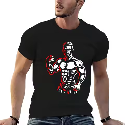 Muscle Mania T-Shirt Stretch Fabric Comfort T-Shirt