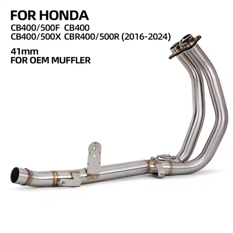 For Honda CBR500R CB500X CB500F CBR400R CB400X CB400F CB400 Motorcycle Exhaust Slip On Front Pipe Or