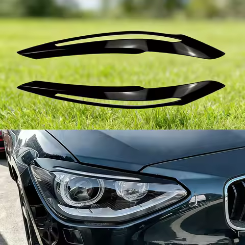 For BMW F20 F21 1 Series 116i 118i 120i 125i Car Headlight Eyebrow Eyelid Lamp Light Eyebrows Gloss 