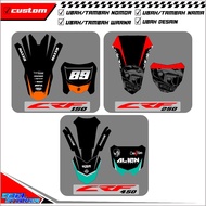 Sticker Board & Front Fender CRF 150, CRF 250, CRF 450 - Sticker START BOARD + Fender CRF Doel
