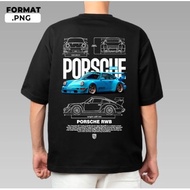 Porsche 911 Turbo S Rwb Tshirt Microfiber Jersey