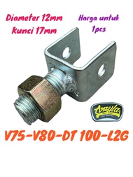 dudukan bracket step belakang yamaha v75 v80 L2G L2S LS3 L2 super