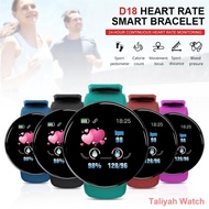 Smart Watch D18 Smart Bracelet Waterproof Fitness Tracker With Digital Display And Touch Control