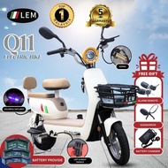 ★LEM★ 2026 ELECTRIC SCOOTER EBIKE 2 Seater Rechargeable BASIKAL ELEKTRIK LEM Q11