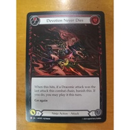 FAB Devotion Never Dies Majestic HNT The Hunted Flesh and Blood TCG English