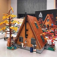NEW LEGO 2023 New A-Frame Cottage 21338 Street View Architecture 2082PCS Four Seasons Forest DIY Tree House Kids Toys MOC Building Toys