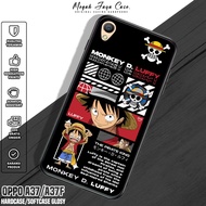 Softcase Oppo A37F / A37 - Casing Oppo A37hp / A37F ONE PIECE Motif - Silicone Oppo A37Fhp - OPPO A3