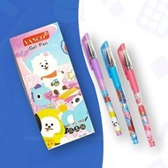 Vanco BT21 Pen / Gel Pen Character Pen Unique BTS Ballpoint Souvenir