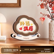 好运偏爱财神摆件入户玄关柜摆件客厅电视柜收银台桌面家用装饰品Good Luck Favors the God of Wealth Ornaments Entrance Cabinet Ornament