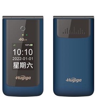 Hugiga V8 4G LTE經典美型孝親翻蓋機-藍 V8燦坤線上購物