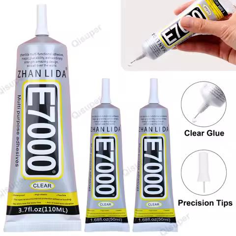 Transparent E7000 Rhinestones Glue Cloth Pearl Beads Super Adhesive Fabric Leather Bags Diamond Craf